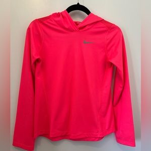 Nike Hot Pink Running Long sleeve Dri-Fit shirt , Girls Size Large